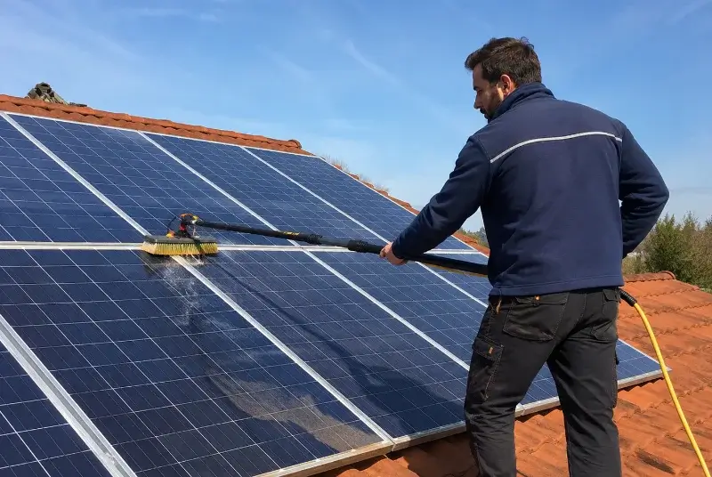 Nettoyage et entretien de panneaux solaires à Saint-Aignan-Grandlieu
